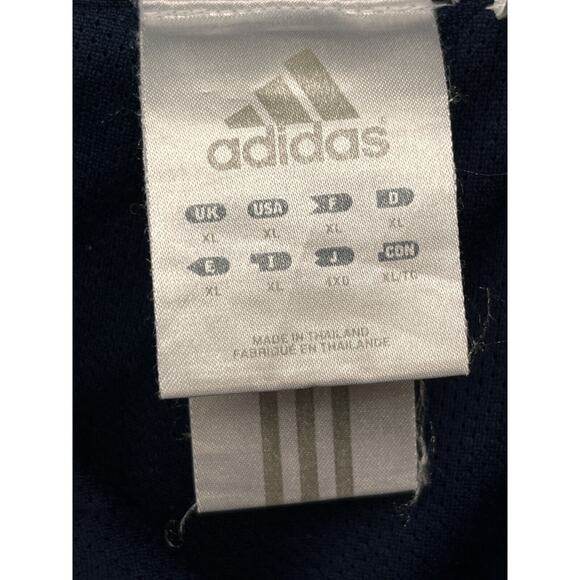 Adidas Tracks Pants Mens XL Straight Leg Lined Blue Elastic Drawstring Waist - Picture 4 of 10